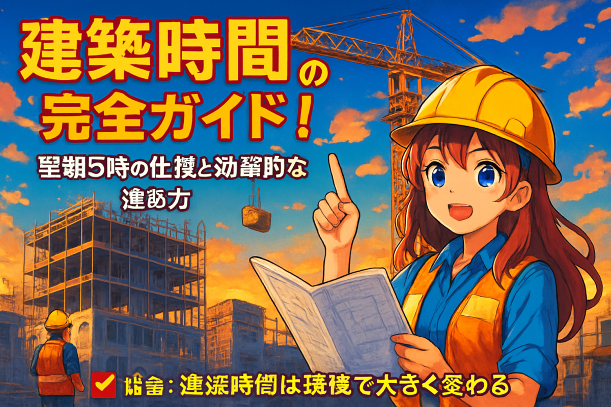 📌 結論:建築時間は規模で大きく変わる