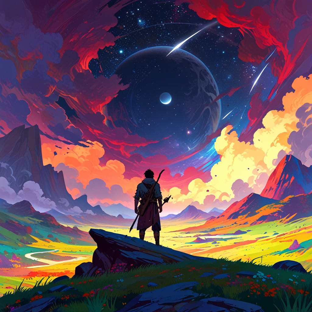 Epic fantasy adventure landscape showcasing the thrilling, dramatic world of Elden Ring with intricate magical details and mysterious atmospheric lighting