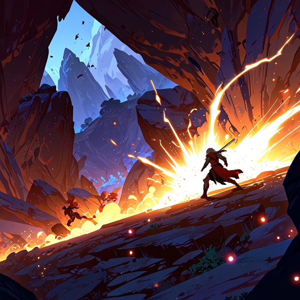 Fierce red lion warrior Freyja stands dramatically in golden armor, her identity shrouded in thrilling mystery and essential lore