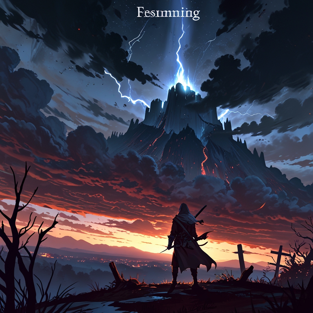 Dramatic Elden Ring Frenzied Flame ending guide showing mystical three fingers ritual and intense flame aesthetic for ultimate chaos route discovery